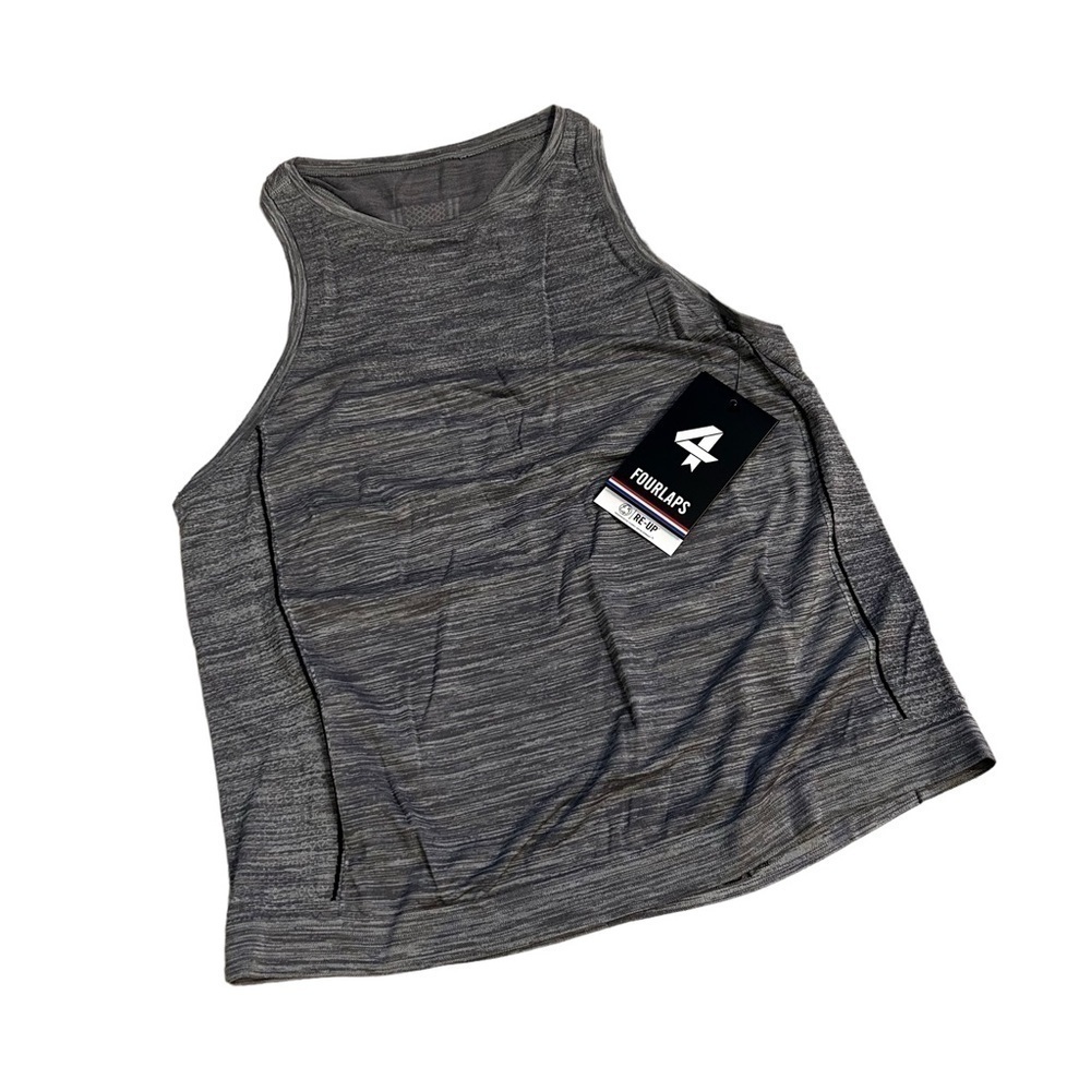 Fourlaps Purpose Seamless Tank Top Woman’s Size XS/Small Heather Gray New
